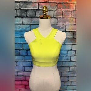 NWT Becco Neon Yellow Sports Bra